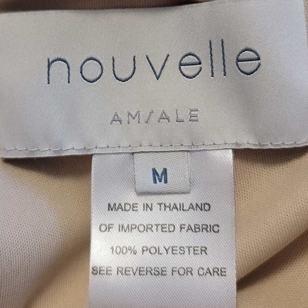 🆕️ Nouvelle Amsale Chiffon Halter Bridesmaid Dress in Sand - Picture 3 of 9